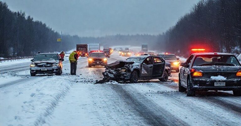 Katastrofa drogowa na S8 pod Rawą Mazowiecką - wypadki auta na oblodzonej drodze jako symbol duchowego upadku społeczeństwa odrzucającego Chrystusa Króla.