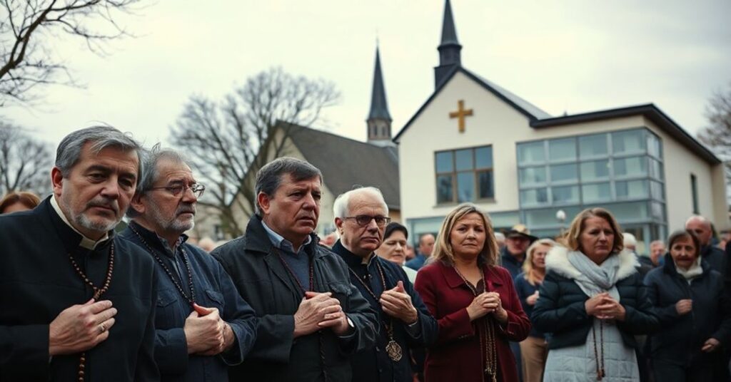 Grupa katolickich aktywistów modli się przed kliniką aborcyjną w Regensburgu