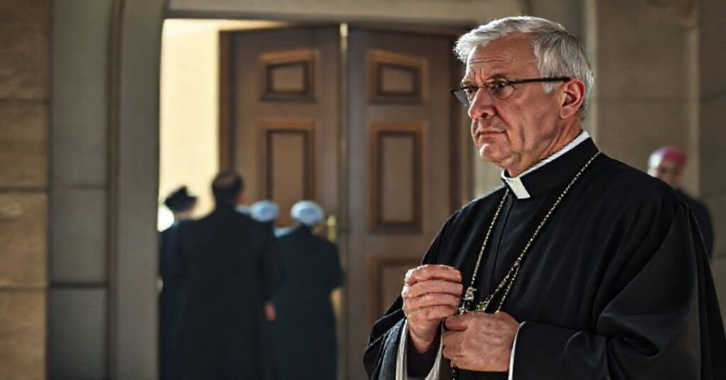 Książę w tradycyjnym ornatcie modli się przed synagogą w Manchesterze, apelując o nawrócenie Żydów