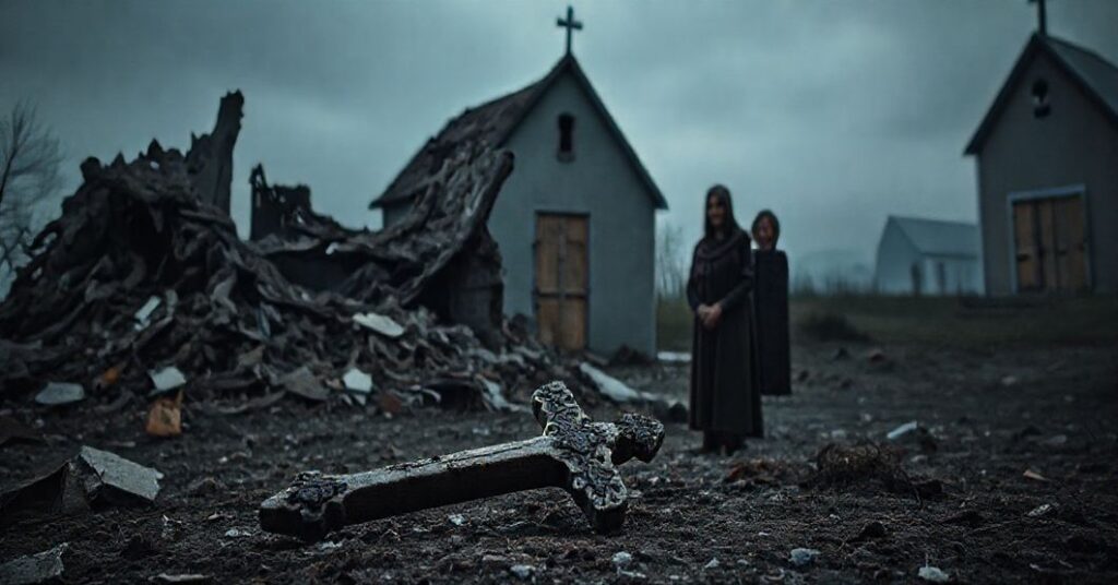 Zrujnowany dom jako symbol upadku wiary i rodziny w kontekście kultury traumy