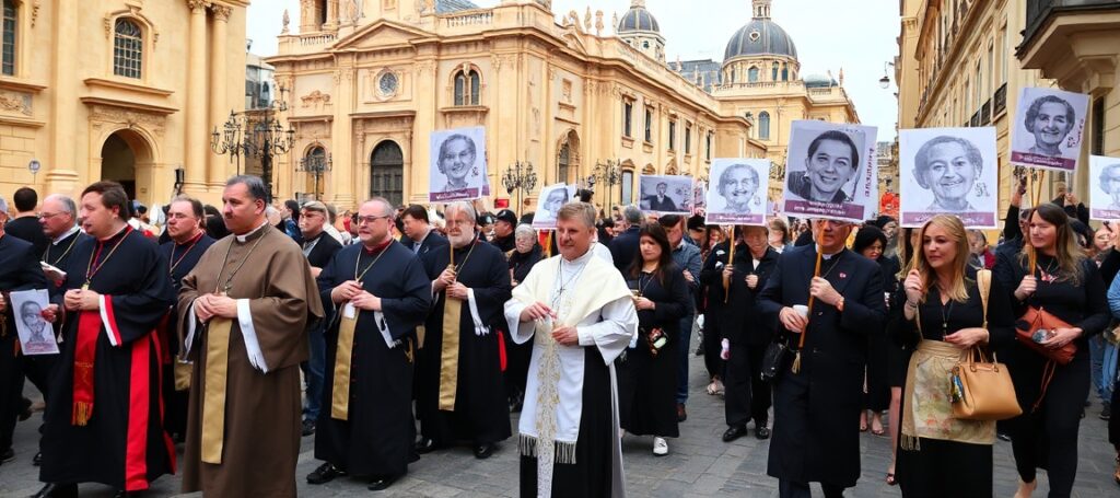 Procesja katolicka na Malcie przeciwko aborcji i eutanazji