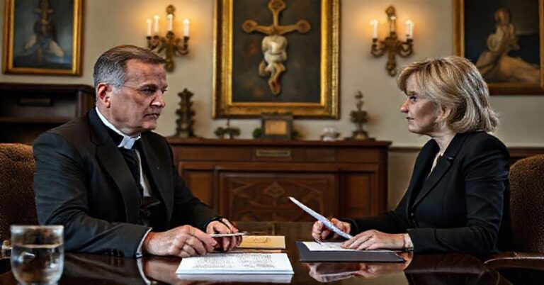 Scena katolickiej oceny umowy wojskowej między Polską a Szwecją