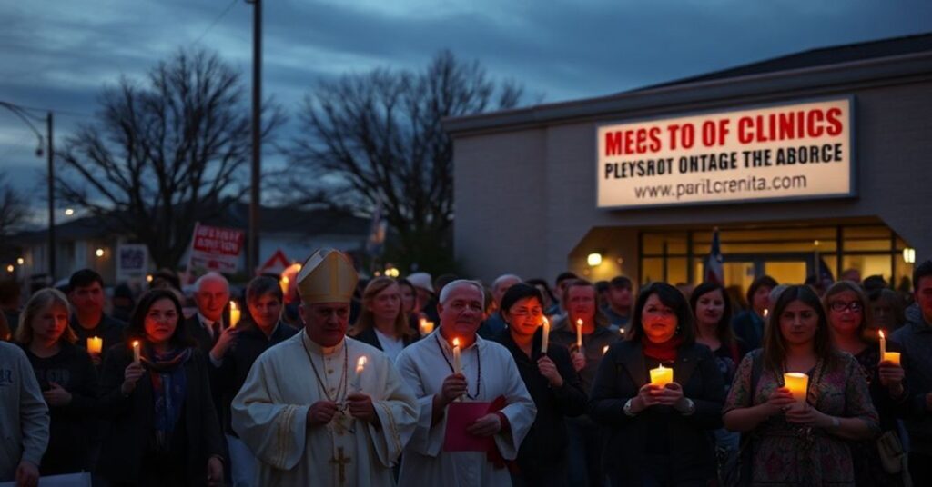 Pielgrzymka katolicka z biskupem Robertem Vasa przeciwko FDA i aborcji