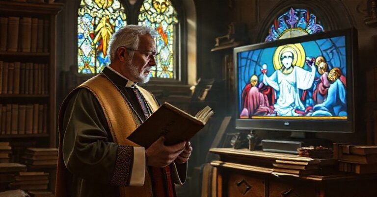 Tradycyjny katolicki uczony w środowisku studiów biblijnych, zastanawiający się nad modernizmem i dekonstrukcją prawdy