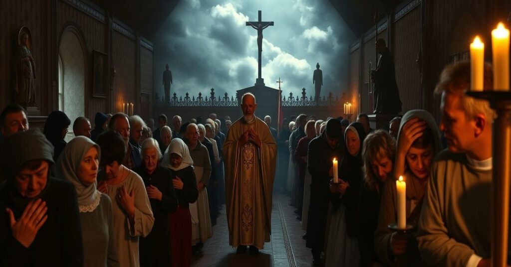 Tradycyjne katolickie obchody śledzika w kościele przed soborem watykańskiego II