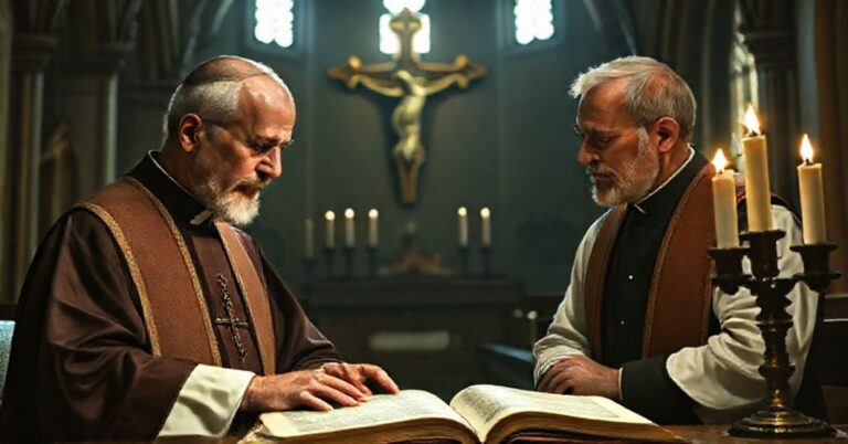 Scena tradycyjnego katolickiego dyskursu teologicznego w kościele gotyckim