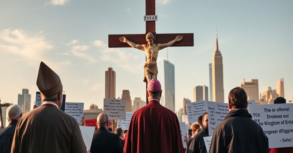 Tradycyjna katolicka manifestacja w Nowym Jorku przeciwko polityce imigracyjnej Mamdaniego i AOC