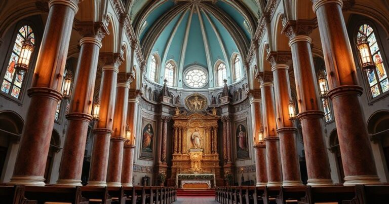 Katolicki symbol pokoju i tradycji religijnej w kontekście historycznym Polski.