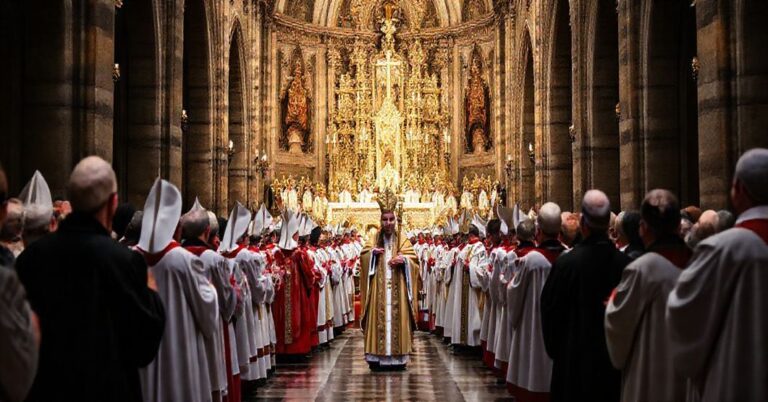 Katowicka katedra podczas uzurpowanego ingresu pseudo-biskupa Andrzeja Przybylskiego, 4 października 2025