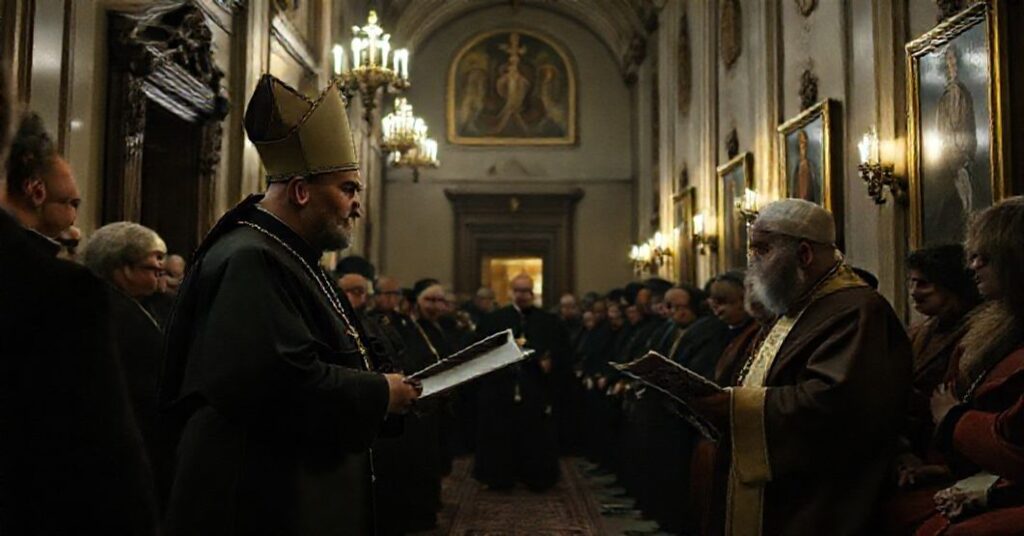 Uroczystość w budynku Sejmu Śląskiego w Katowicach z 15 listopada 2025 roku, promująca kontrowersyjne Orędzie biskupów polskich do niemieckich z 1965 roku.