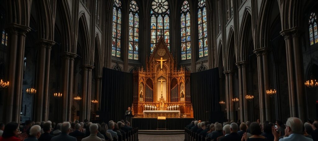 Kielecka bazylika zamieniona w salę koncertową podczas obchodów 80. rocznicy pogromu Żydów – profanacja ołtarza przez występ kantora synagogalnego zamiast Mszy requiem