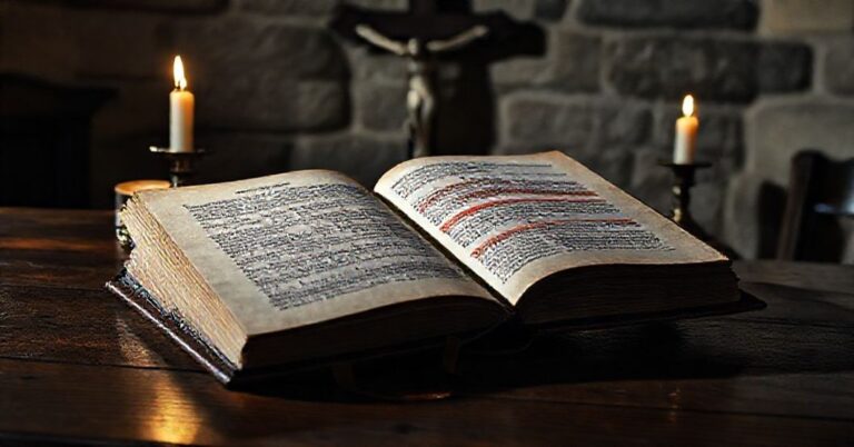 Starannie ułożona tradycyjna katolicka sceneria przedstawiająca problem diakonatu kobiet wedle raportu komisji kardynała Petrocchiego