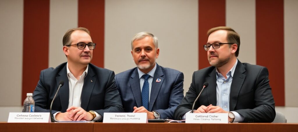 Konferencja 'Wolność Człowieka - odkrywanie wartości' w Kurii Metropolitalnej w Warszawie - bez Chrystusa Króla
