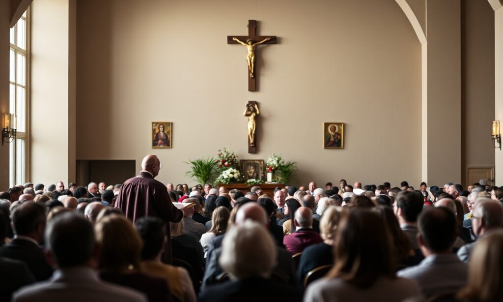 Zdjęcie konferencji organizacji Catholic Conscience w Toronto na De La Salle Oaklands College