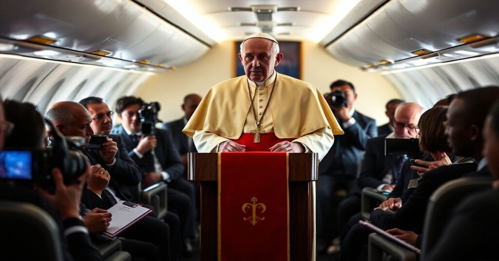 Konferencja prasowa Leona XIV podczas lotu z Malabo do Rzymu w 2026 roku