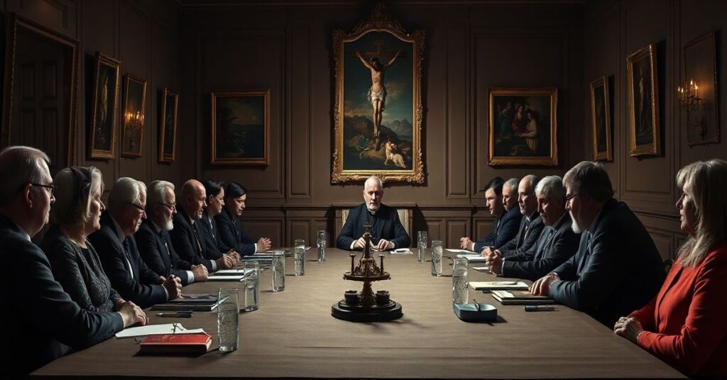 Zbierzanie się dziekanów teologii na konferencji na Akademii Katolickiej w Warszawie pod przewodnictwem ks. prof. Krzysztofa Pawliny