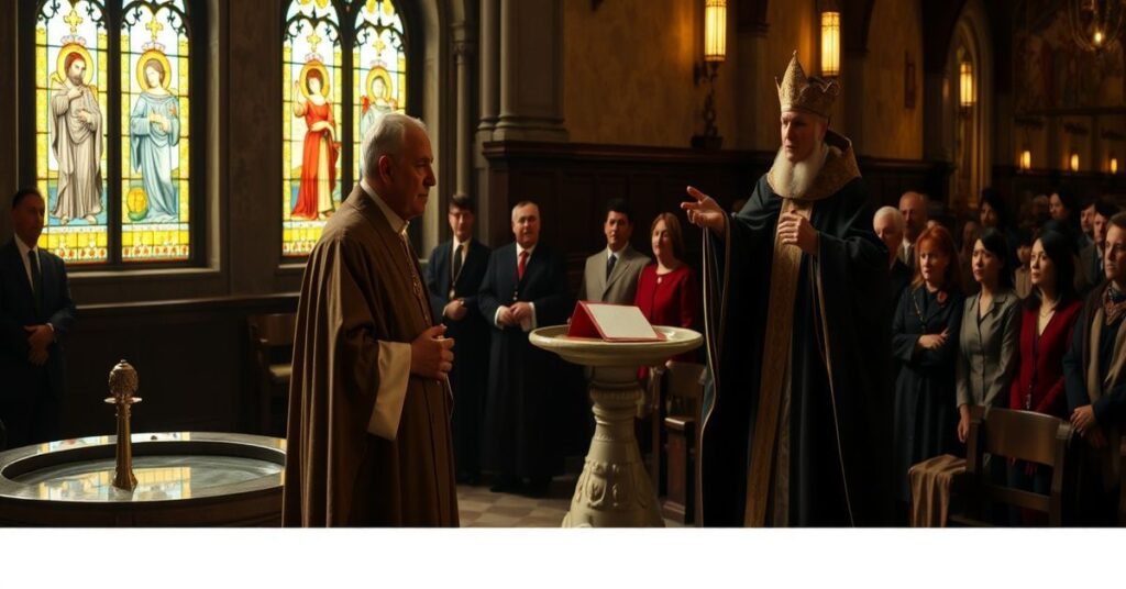 Przerażające obrazy współczesnego modernizmu w Kościele: tradycyjny ksiądz stoi w obliczu herezji "Leona XIV"