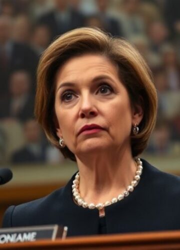 Kongreswoman Madeleine Dean kłamie o aborcji i UNFPA Portret kongreswoman Madeleine Dean podczas przesłuchania w Izbie Reprezentantów USA, zaprzeczającej powiązaniom UNFPA z aborcją.