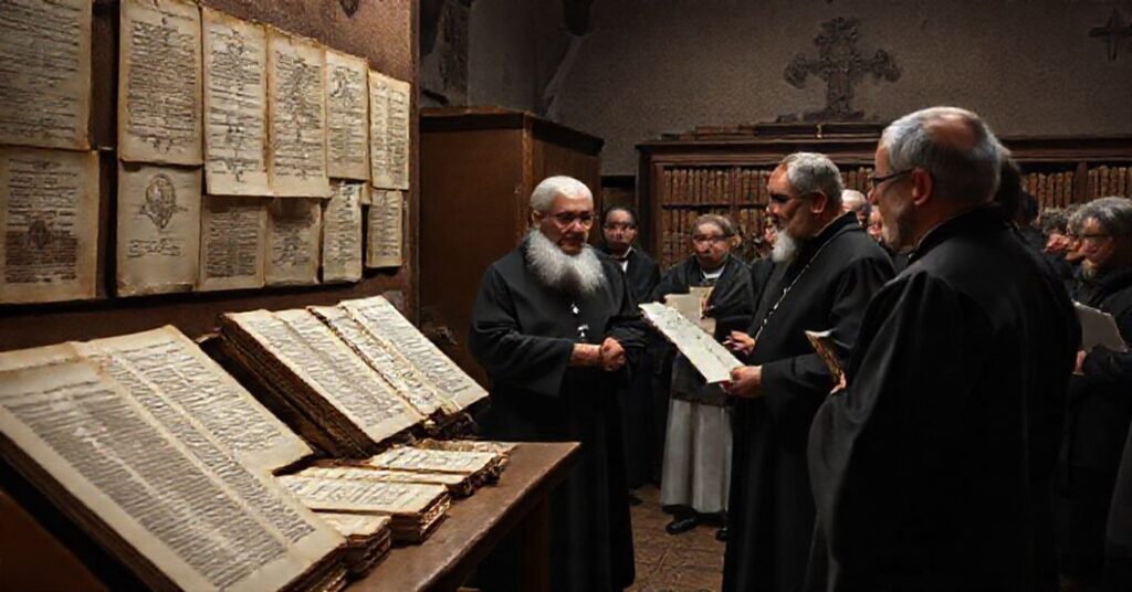 Uroczystość w Archiwum Archidiecezjalnym w Gnieźnie z udziałem 'abpa' Wojciech Polaka i przedstawicieli Tradycji Katolickiej z Bydgoszczy.