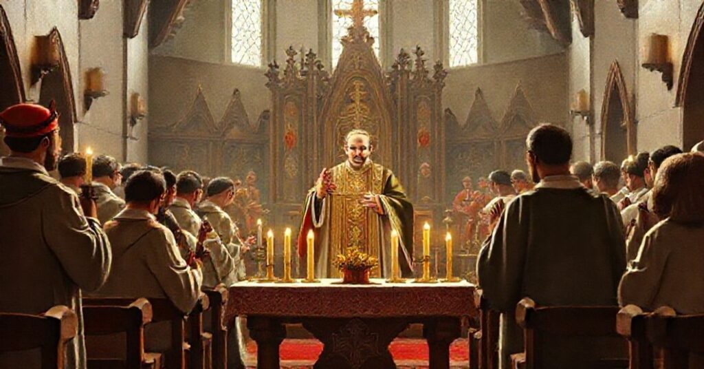 Kardynał Stanisław Dziwisz przewodniczy kontrowersyjnej "mszy" w babimojskim "sanktuarium" Matki Bożej Gospodyni, otoczony modernistycznymi elementami i niekanonicznymi relikwiami.