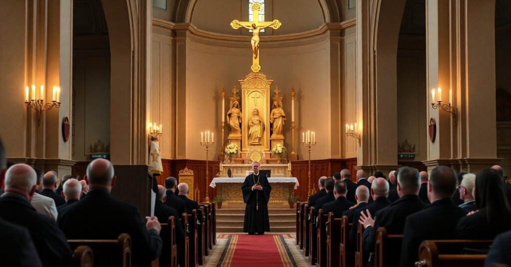 Ceremonia święceń jezuitów w Krakowie z udziałem abp. Przybylskiego - tradycyjna msza katolicka z krytyką nowego rytału