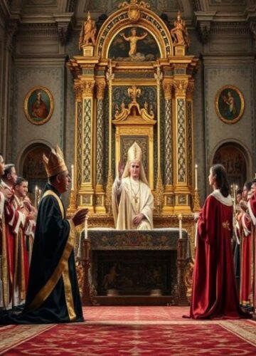 Król Hiszpanii jako Protokanonik w Apostackiej Bazylice – Symboliczna Farza Król Filip VI Hiszpanii otrzymuje tytuł protokanonika bazyliki Santa Maria Maggiore w Rzymie od uzurpatora 'Leona XIV' w obliczu apostolskiej apostazji