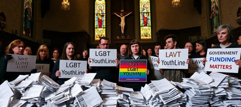 Zbieranie aktywistów LGBT w kościele katolickim z powodu kryzysu finansowego