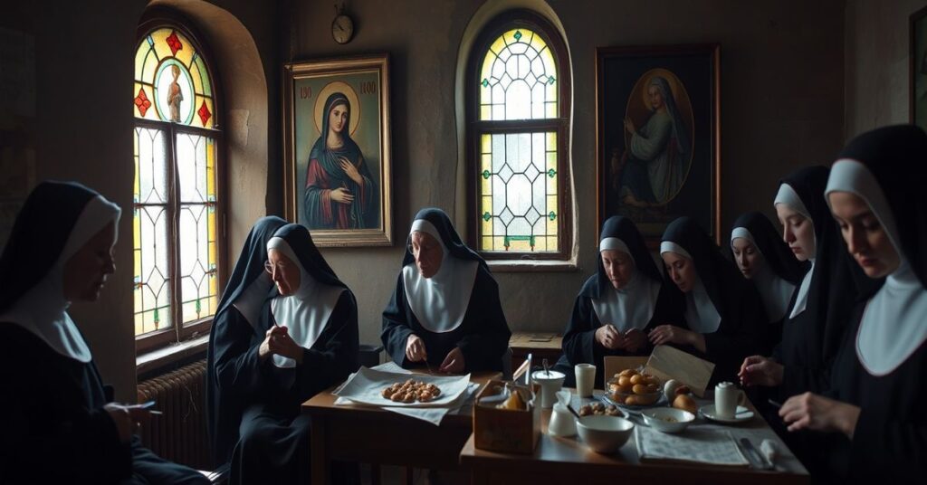 Zdjęcie przedstawiające upadek prawdziwego życia kontemplacyjnego w nowoczesnych zakonach katolickich.