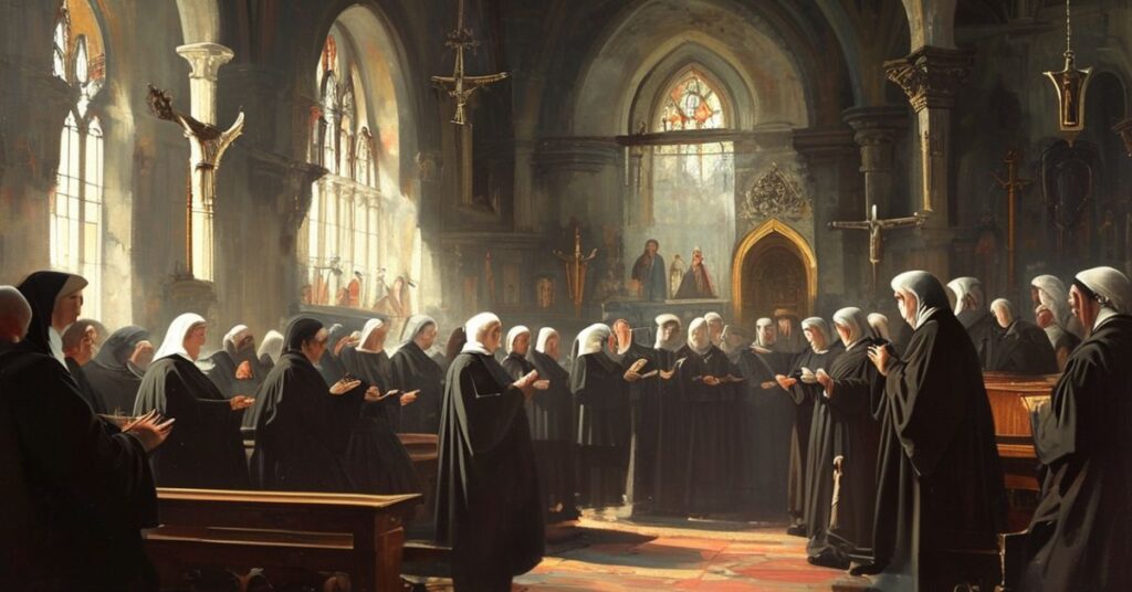 Tradycyjne klasztorne życie zakonne przedstawione w kontekście kryzysu wspomnianego w artykule