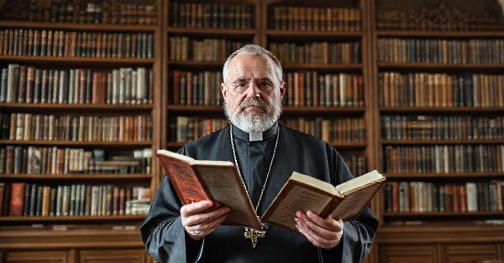 Ks. Stanisław Adamiak wygłasza wykład w Arcybiskupim Seminarium Duchownym w Poznaniu na temat zagrożenia modernizmu i relatywizmu w teologii