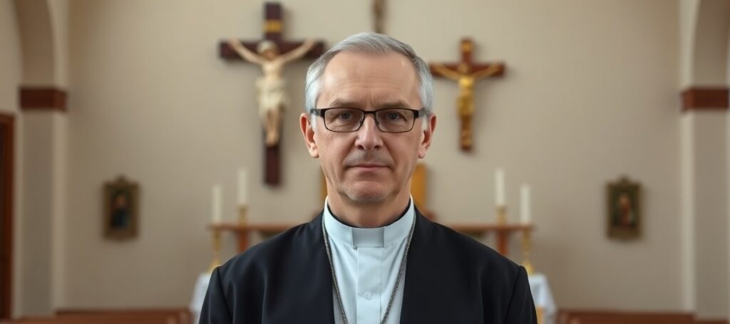 Portret ks. dra Jana Frąckowiaka przed seminarium duchownym w Poznaniu - krytyka nowoczesnej formacji kapłańskiej
