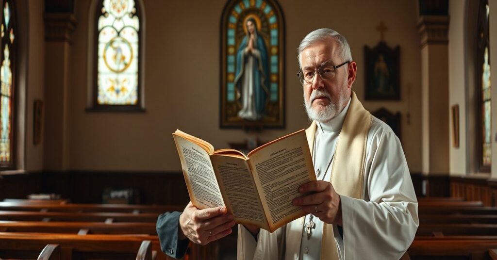 Ksiądz Sławomir Kostrzewa w tradycyjnym kościele ostrzega przed relatywizmem moralnym.