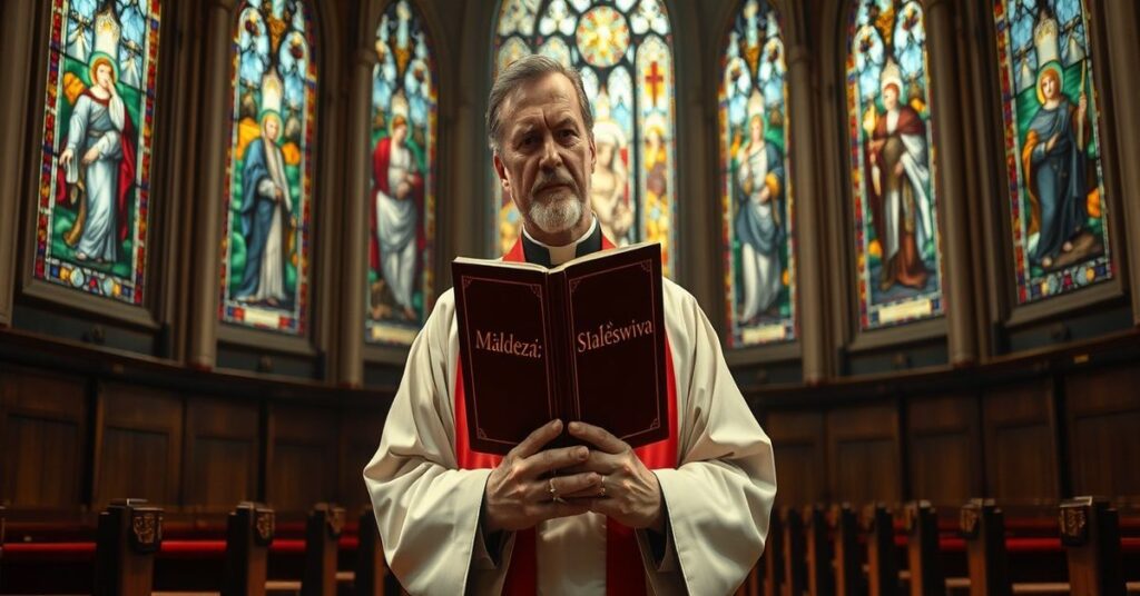 Ks. Tomasz Jaklewicz w tradycyjnym kościele katolickim broniąc nierozerwalności małżeństwa przed apostazją nowożytną.