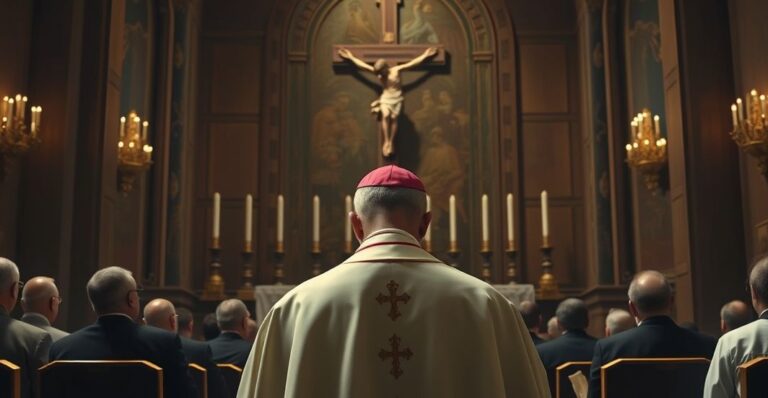 Koncelebrowa modlitwa kapłana w tradycyjnej liturgii katolickiej, symbolizująca odrzucenie modernistycznych zmian