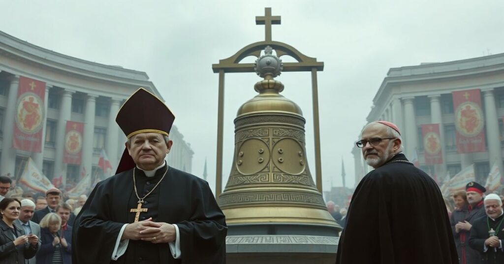 Kontrowersyjne poświęcenie Dzwonu Nadziei w Łagiewnikach z udziałem Grzegorza Rysia i Marka Jędraszewskiego