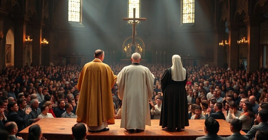 Wizja XXXVIII Spotkania Młodzieży na Lednicy w 2026 roku z biskupem Grzegorzem Suchodolskim, ojcem Tomaszem Nowakiem OP i siostrą Łucją Rado OP.