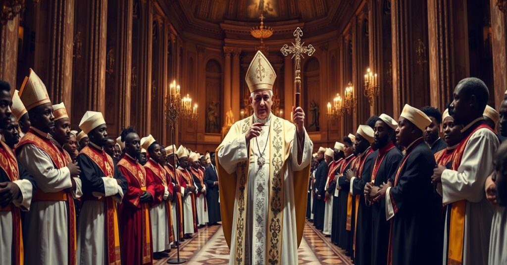 Patrz na fałszywego papieża Leona XIV podczas kontrowersyjnej wizyty pastoralnej w Afryce