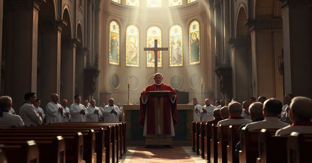 Leon XIV podczas kazania w Bazylice św. Augustyna w Annabie na temat spirali zła i potrzeby miłosierdzia