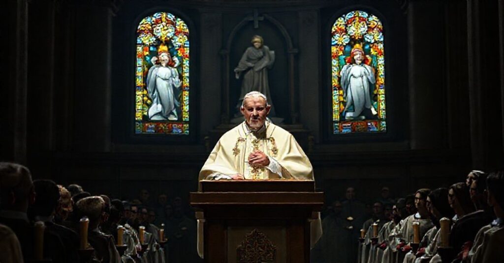 Leon XIV podczas mszy w dniu Niepokalanego Poczęcia