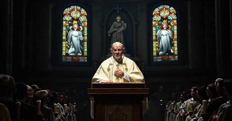 Leon XIV podczas mszy w dniu Niepokalanego Poczęcia