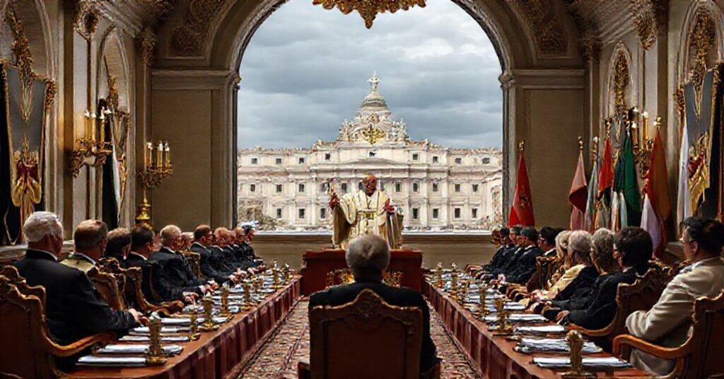 Złośliwy Leon XIV w Watykanie podczas spotkania z ambasadorami narodowymi