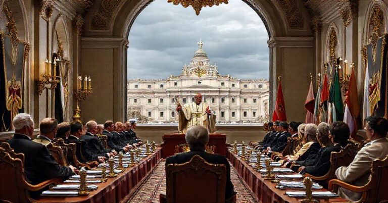 Złośliwy Leon XIV w Watykanie podczas spotkania z ambasadorami narodowymi