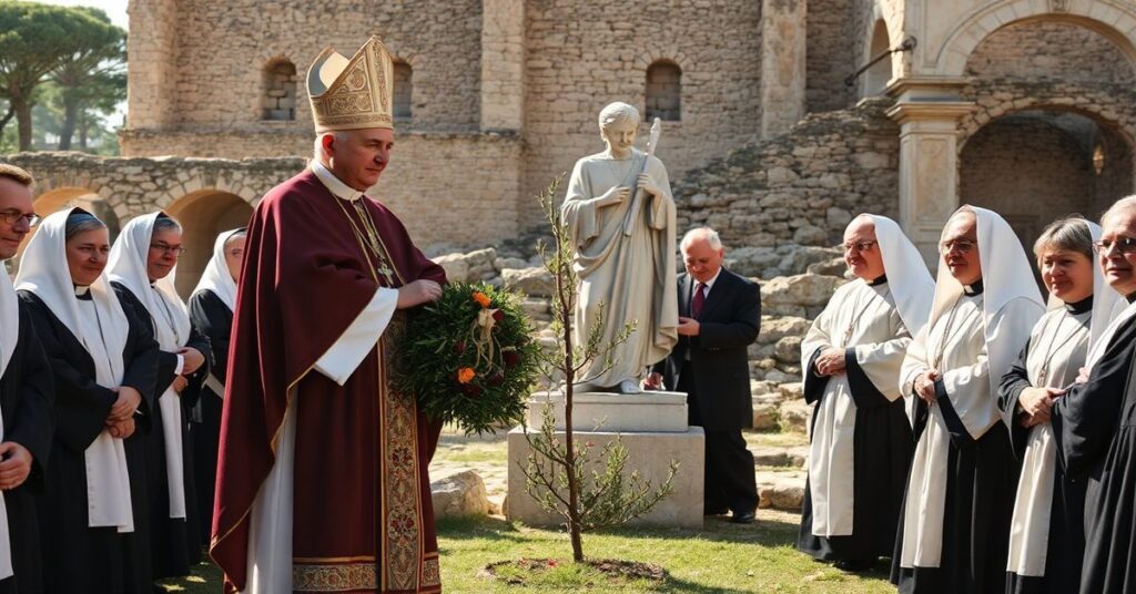 Leon XIV w ruinach Hippony - symboliczna akcja zamiast zbawienia dusz