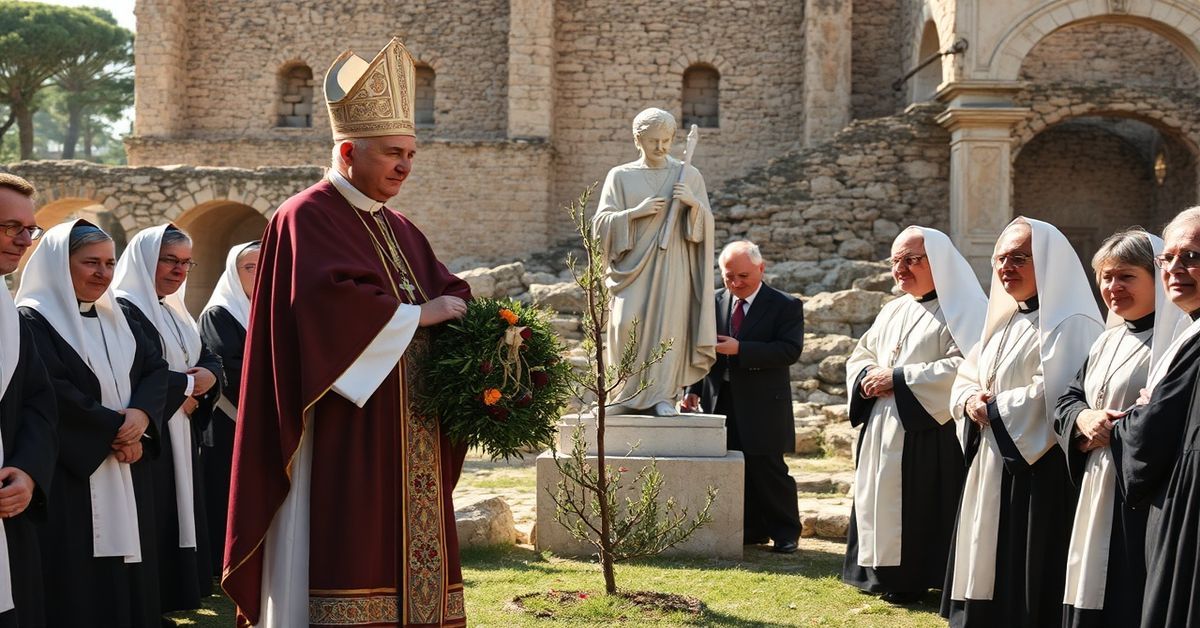 Leon XIV w ruinach Hippony - symboliczna akcja zamiast zbawienia dusz