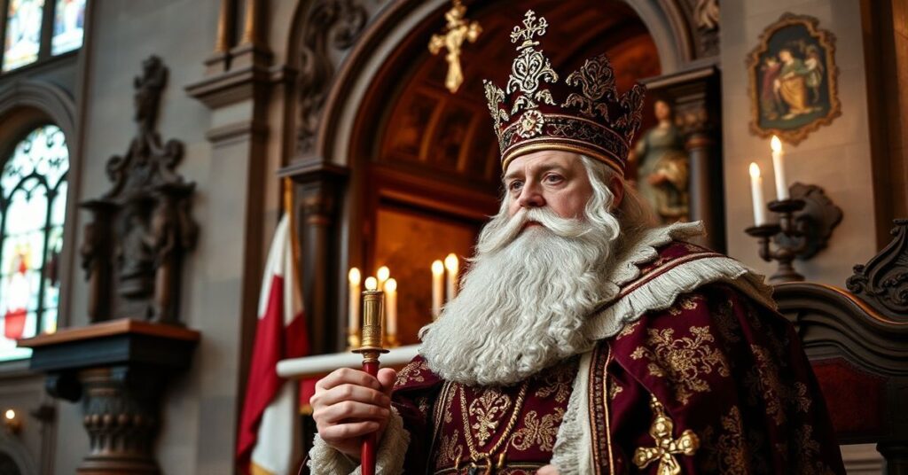 Leon XIV podczas Wielkanocnego orędzia na Placu św. Piotra – modernistyczna makieta Kościoła katolickiego