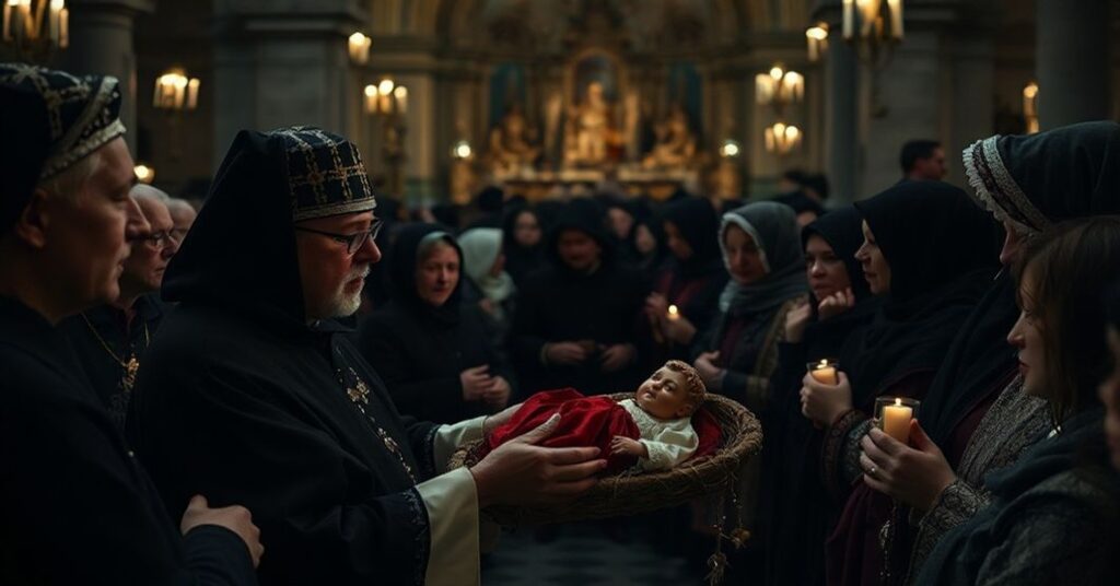 Licheń Pasterka - modernistyczna profanacja Bożego Narodzenia w bazylice licheńskiej z udziałem ks. Sławomira Homoncika