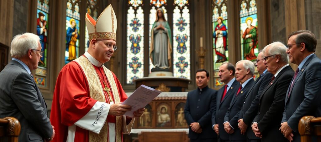 Biskup Andrzej Jeż przekazuje list do polskich władz samorządowych w kościele katolickim