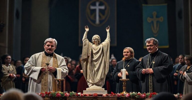 Uroczystość w Lwowie z wręczenia kontrowersyjnej "Nagrody Kowcza" przedstawiająca synkretyzm religijny i dekonstrukcję katolickiej wiary.