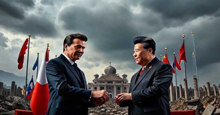 Emmanuel Macron i Xi Jinping podpisują wspólne oświadczenie w Pekinie, umacniając globalistyczną herezję i ignorując Regnum Christi.