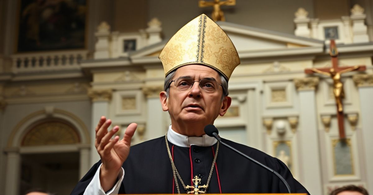 Marcello Semeraro, prefekt dykasterii spraw kanonizacyjnych sekty posoborowej w Watykanie w 2026 roku.